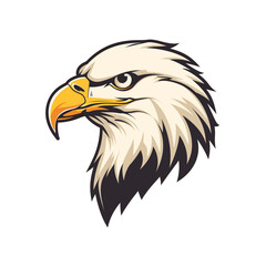 Collection of Bald Eagle Logo Designs Isolated