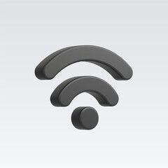 3d Realistic Wireless network vector illustration