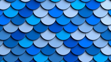 Seamless Pattern of Dark Blue Whale Scales