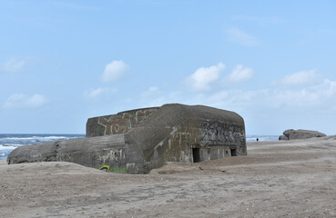  Bunker in Dänemark am Strand 