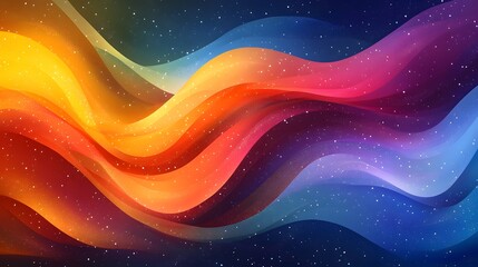 A cheerful abstract background with flowing shapes and the Hebrew phrase Shanah Tovah, set against a vibrant color palette.