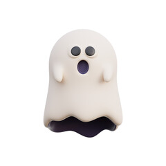 3d decorative elements for Halloween, trick or treat, october holiday, cartoon style isolated, 3d rendering.