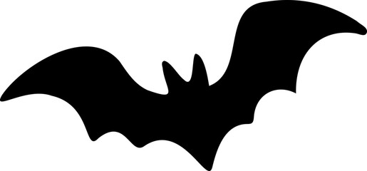 Minimalist bat silhouette design for icon