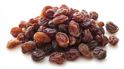 Obraz premium dried raisins on white backgrounds