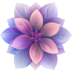 Fototapeta premium Variety of Top View Flat Flowers Isolated
