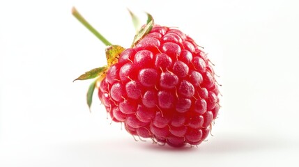 raspberry isolated. raspberries with leaf isolate. Whole and half of strawberry on white. raspberries isolate on white background. Side view raspberries set