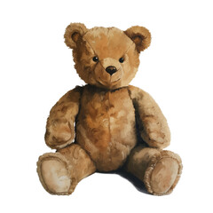 Collection of Adorable Teddy Bears Isolated