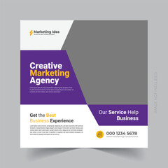 Digital business marketing social media post and web banner template eps


