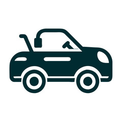 Obraz premium Convertible Car Icon. Auto, car, traffic, transport