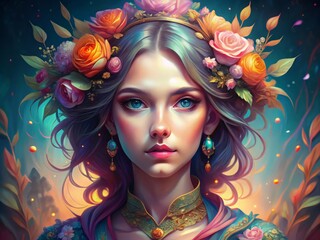 * "digital art illustrations" : technical aspect (format)