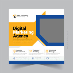 Digital business marketing social media post and web banner template eps


