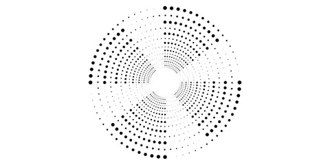 The halftone texture is monochrome. Vector chaotic background. modern