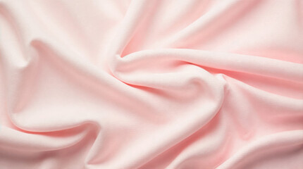 Soft Pale Pink Silk Fabric Texture, Luxurious Satin Waves for Cosmetic Product Background, Elegant Feminine Aesthetic
