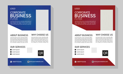 Corporate Business Flyer Design template.