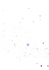 Night Sky with Multicolored Stars