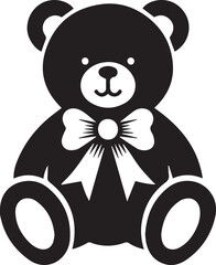 dole panda silhouette vector art icon.