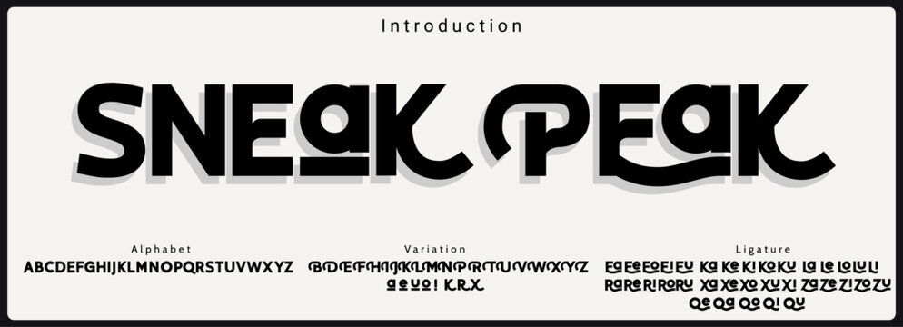 Modern elegant bold vector font. Typography urban style alphabet fonts for fashion, sport, technology, digital, movie, logo design, vector illustration