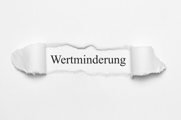 Wertminderung	