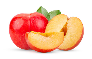 cherry plums isolated on transparent png