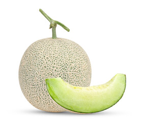 Melon isolated on transparent png