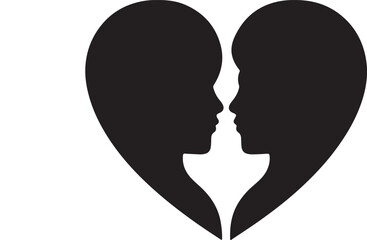 love silhouette vector art..eps