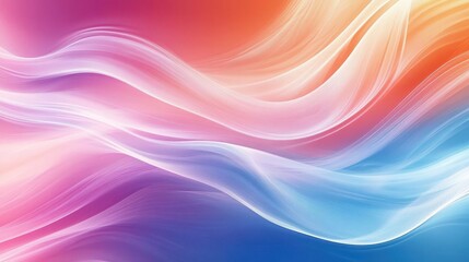 Fototapeta premium dynamic abstract background with smooth flowing lines in vibrant pink blue and orange hues creating a sense of motion and energy