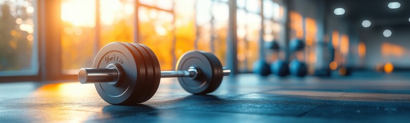 Obraz premium Close up of a pair of dumb plates, fitness club