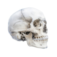 Human Skull Side View  Anatomy  Bone Structure  Realistic  Detailed