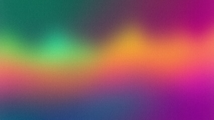 Obraz premium Fundo gradiente desfocado blured Multicor. Capa para poster, cartaz, apresentação de produto. Banner para website. Fundo de tela, proteção de tela. Fundo texturizado com efeito ruído.