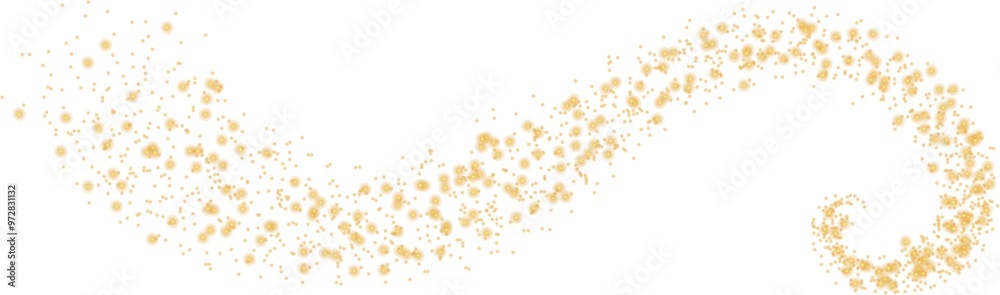 Poster glittering vector dust on a transparent background. golden sparkling lights. christmas holiday glow 