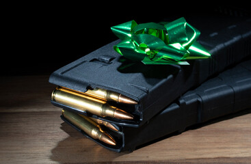 Gift of loaded assault rifle magazines