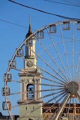 ferris wheel in the city