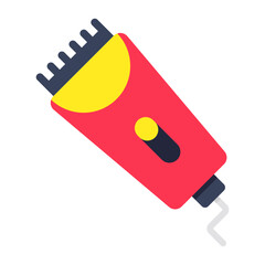 A colored design icon of shaving machine 