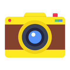 A trendy design icon of camera