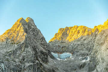 Eine wunderschöne Spätsommer Wanderung durch die Berchtesgadener Alpenlandschaft bis zum Blaueisgletscher - Berchtesgaden - Bayern - Deutschland