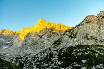 Eine wunderschöne Spätsommer Wanderung durch die Berchtesgadener Alpenlandschaft bis zum Blaueisgletscher - Berchtesgaden - Bayern - Deutschland
