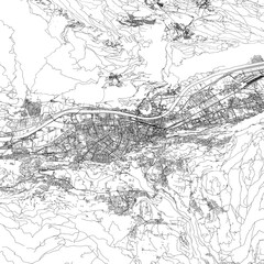 Fototapeta premium 3D illustration of city and urban in Trento Italy