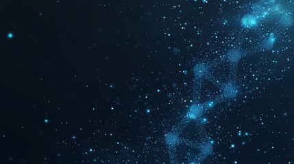 Obraz premium This vector illustration presents a sleek, abstract technology background, highlighting intricate circuit lines and geometric patterns. The design features a network of interconnected lines and nodes,