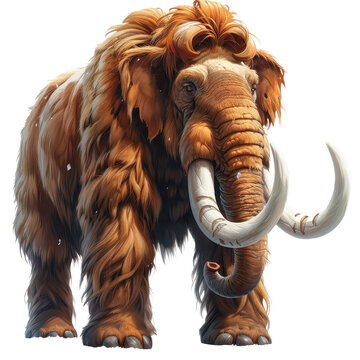 recommend clip art: Woolly Mammoth Illustration  Prehistoric Elephant  Ice Age Animal  Extinct Mammal