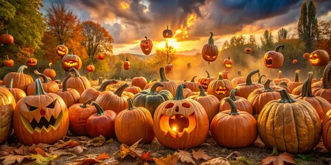 frightful fall pumpkins scream to life