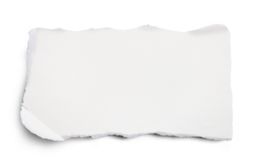white paper ripped message torn	