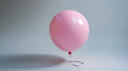 pink balloon isolated  pink and grey background,Air balloon
