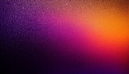 Fototapeta premium Grainy Gradient Background with dark Orange, Pink, and Purple Noise Texture 