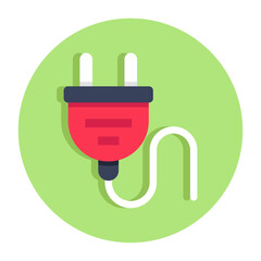 A beautiful design icon of plug
