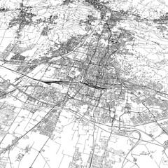Obraz premium 3D illustration of city and urban in Brescia Italy