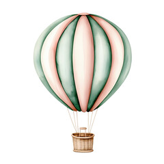 Obraz premium A colorful hot air balloon soaring through the sky, symbolizing adventure and freedom. Perfect for travel and exploration themes.