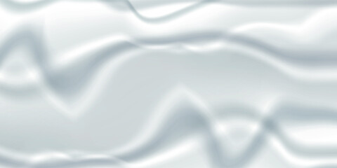 White vector abstract background with wavy colored simple geometric shapes.