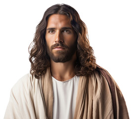 PNG Jesus portrait beard adult.