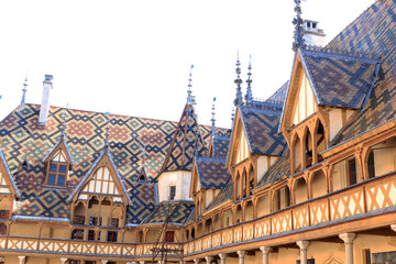 Monastery Roof in Beaune France 