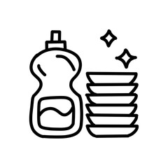 Diswashing liquid icon